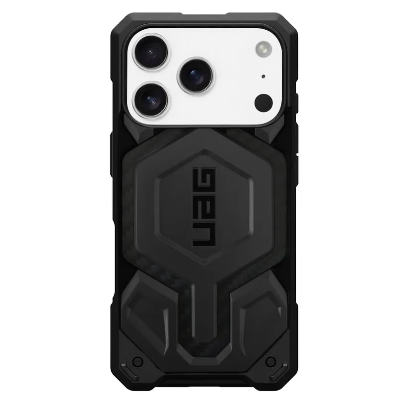 Urban Armor Gear MagSafe Hülle für Apple iPhone 17 Pro Max, Urban Armor Gear, Monarch Pro Carbon, Schwarz – Produktbild 1 von 1