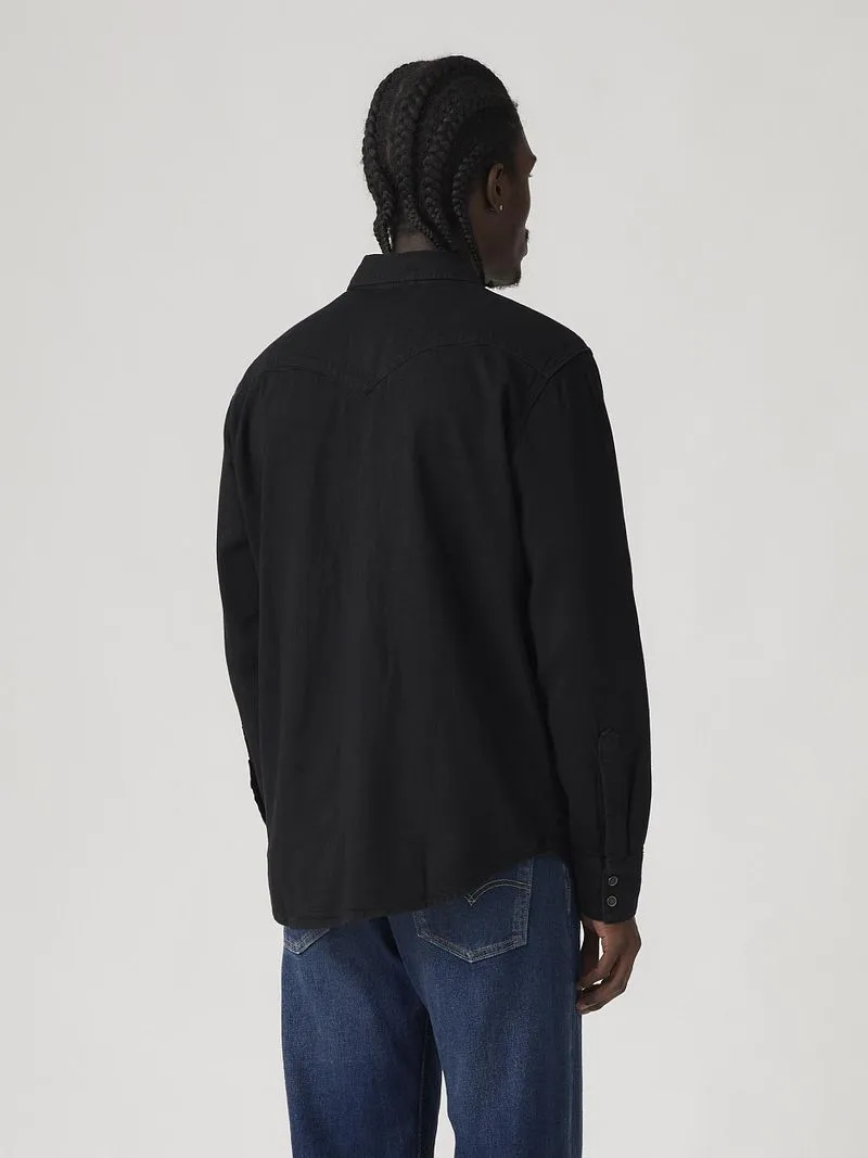 Levis Levi's Barstow Hemd Schwarz - Größe S, Schwarz, – Produktbild 4 von 5