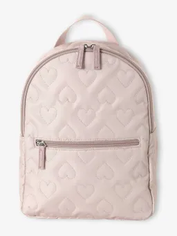 Vertbaudet Mädchen Rucksack mit Stepp-Herzen für Kita & Grundschule pudrig – Produktbild 1 von 1