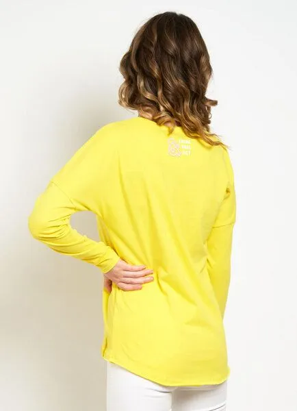 SPARKLES OF LIGHT SPARKLES OF LIGHT Yoga Shirt | THINK FEEL ACT, Gelb, – Produktbild 2 von 2
