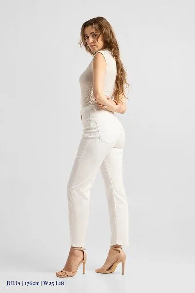 DAWN Damen Jeans STARDUST High Waist O-Shape DAWN Bio-Baumwolle, Blue, – Produktbild 4 von 6