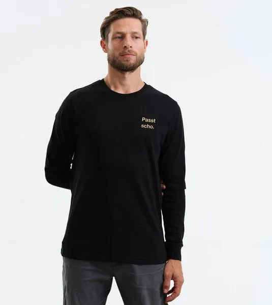 Gary Mash GARY MASH Langarmshirt Scott Passt scho. aus Biobaumwolle, Schwarz, – Produktbild 2 von 4