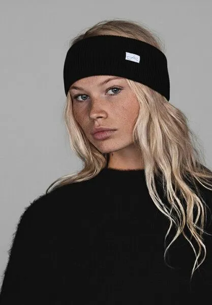 Lou-i Lou-i Stirnband aus Schurwolle Made in Germany, Schwarz, – Produktbild 4 von 4