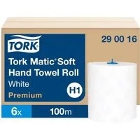 Tork Tork Matic Papierhandtücher "Premium H1" 6 Rollen, weiß – Produktbild 1 von 2