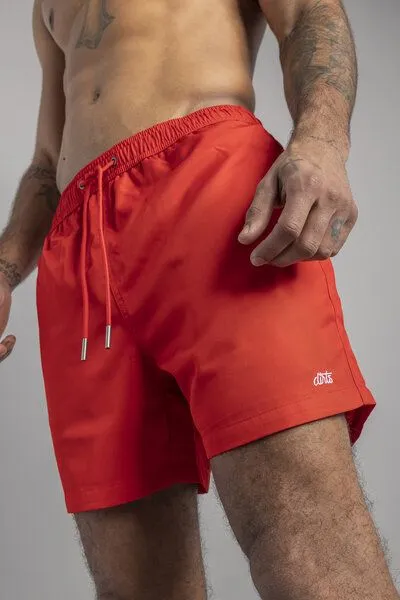 DIRTS dirts Badehose - Recycled Swim Shorts RPET, Rot, – Produktbild 3 von 4