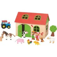 Goki goki "Mein Bauernhof", aus Lindenholz, 13-teilig 19,3 x 13,5 x 14,3 cm – Produktbild 1 von 1