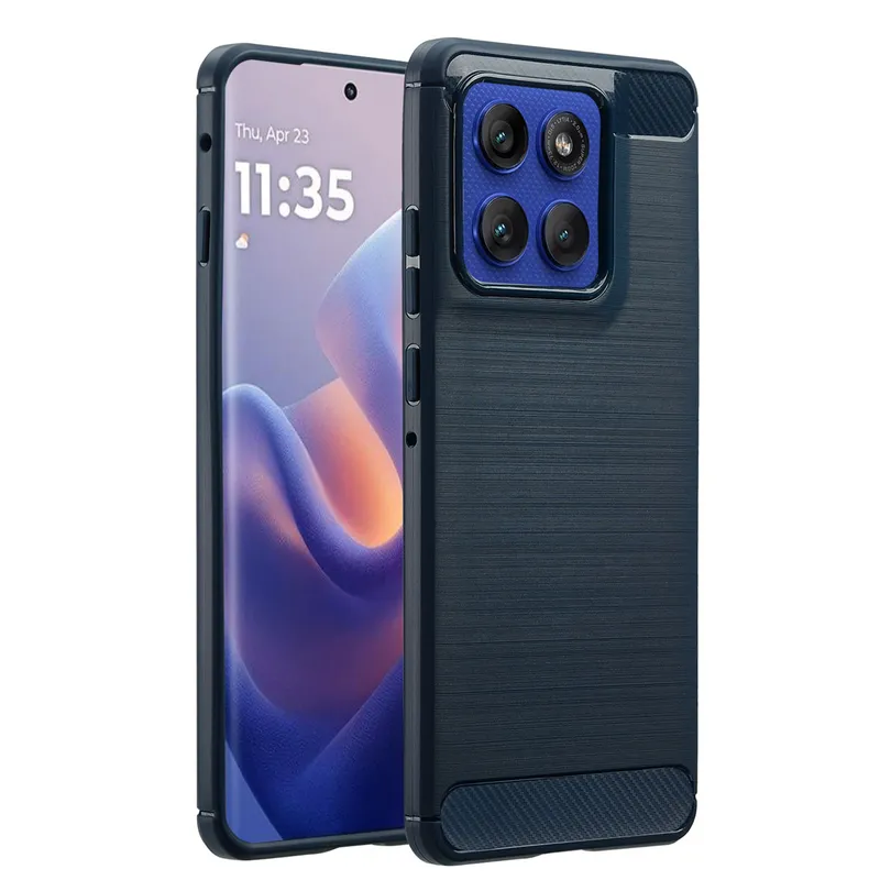 imoshion imoshion Brushed Back Cover für das Motorola Edge 60 Pro, Dunkelblau, – Produktbild 1 von 1