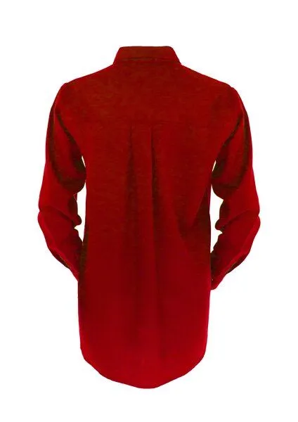 Sophia Schneider-Esleben Sophia Schneider-Esleben Unisex Shirt Lui, Red - Unisex Hemd Damenhemd und Herrenhemd aus Bio-Baumwolle – Produktbild 4 von 4