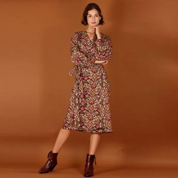 ManduTrap ManduTrap Florales Wickelkleid Marni aus Bio Baumwolle (kbA) – Produktbild 4 von 4