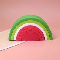 PETIKIDS PETIKIDS Montessori-Lernspielzeug – Stapelbare Wassermelone aus Silikon – Produktbild 1 von 1