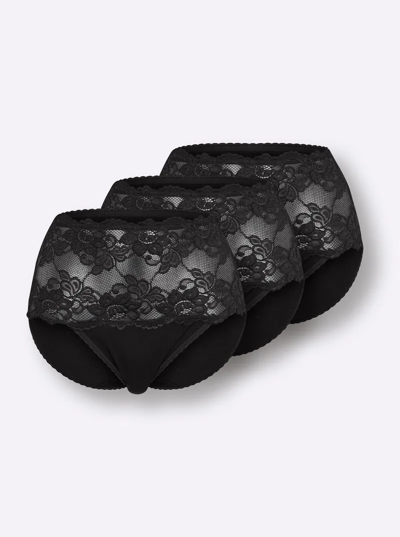 wäschepur Taillenslip schwarz, Schwarz, – Produktbild 2 von 3