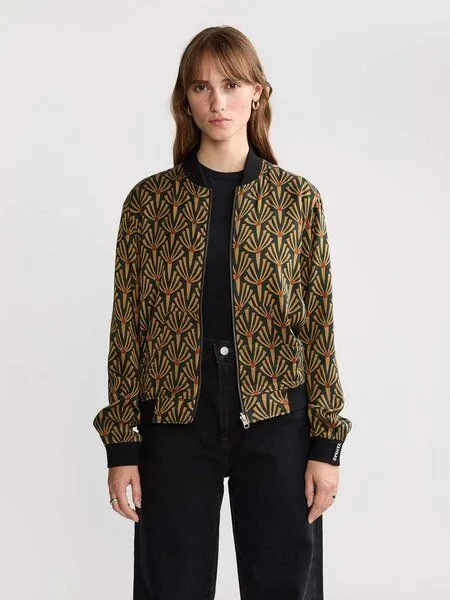 Yahmo Yahmo Cupro/Tencel Ruth Wendejacke, Artdeco/black (grün), – Produktbild 1 von 3