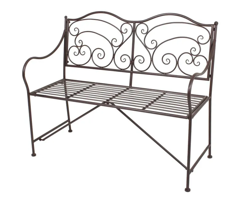 Garden Pleasure Garden Pleasure Harms Gartenbank VESUV mit Armlehne & Verzierungen – Produktbild 1 von 1