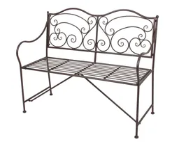 Garden Pleasure Garden Pleasure Harms Gartenbank VESUV mit Armlehne & Verzierungen – Produktbild 1 von 1