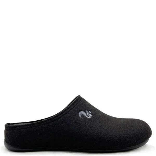 thies Veganer Slipper "thies ® PET" aus recycelten Flaschen, fair produziert, Black (schwarz), – Produktbild 1 von 4