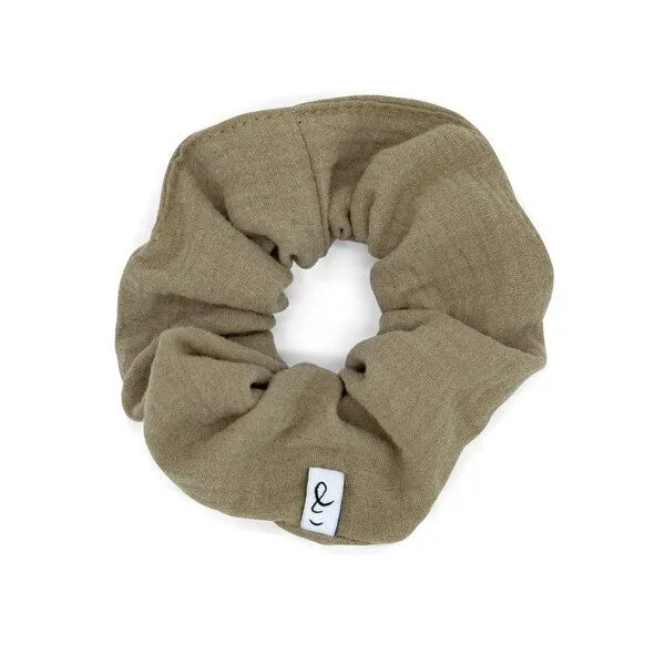 Hutch&Putch Hutch&Putch Musselin-Scrunchie • Kinder, Taupe, – Produktbild 1 von 1