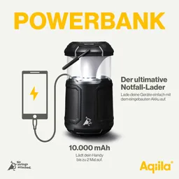 Aqiila Aqiila 3-in-1 Powerbank, Laterne und Musikbox "Soundbird B10" – Produktbild 1 von 1