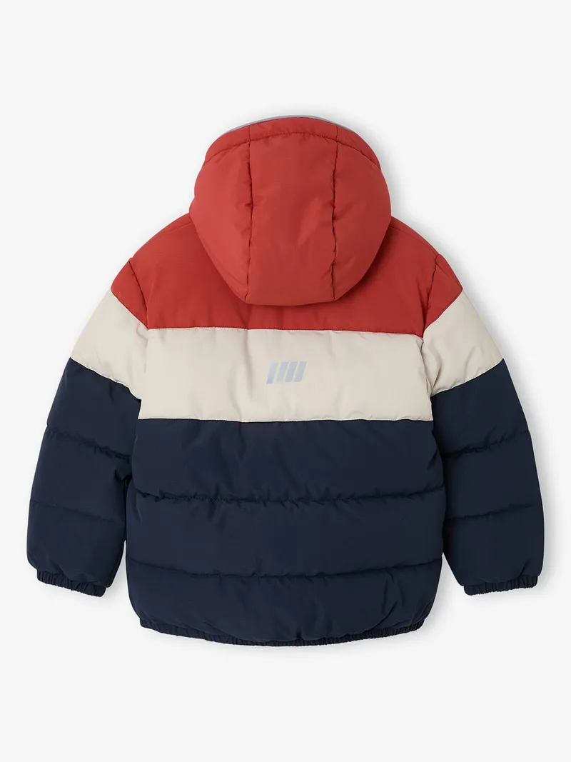 Vertbaudet Jungen Winter-Steppjacke mit Kapuze, Rost, – Produktbild 2 von 4