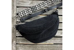 MAONI Bauchtasche Teddy Schwarz (Spar-Set, Bestandteile: 1x Tasche, 2x Taschengurt zum Wechseln) – Produktbild 1 von 1