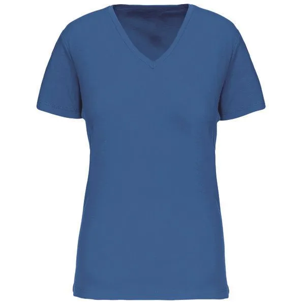 Greenspired Greenspired Basic Bio Damen T-Shirt mit V-Ausschnitt XS- 3 XL, Helles königsblau, – Produktbild 1 von 1