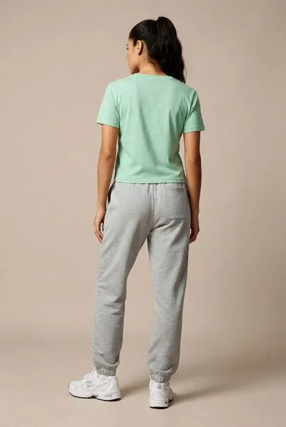 THE FACE OF ELEMENTS The Face of Elements Essential - Relaxed Fit Sweatpant aus Bio-Baumwolle, Heather grey (grau), – Produktbild 2 von 4