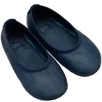 Pololo Pololo Barfuß-Ballerina aus pflanzlich gegerbtem Leder mit Gummisohle, Größen 20-34, Blau, – Produktbild 1 von 2