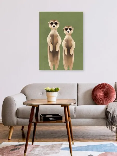 Photocircle Photocircle Poster / Leinwandbild - Erdmännchen – Produktbild 2 von 4