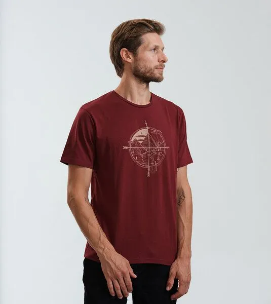 Gary Mash GARY MASH Shirt Alfresco aus Biobaumwolle, Burgund, – Produktbild 3 von 4