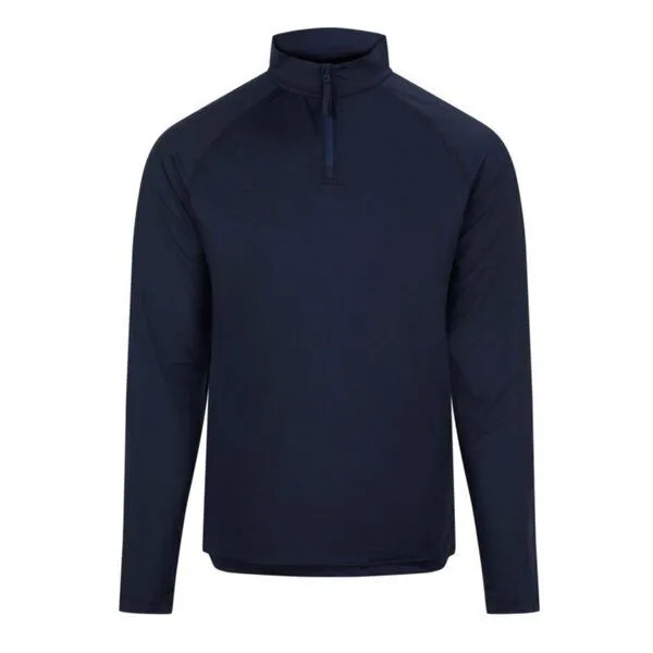 Just Cool Just Cool Lightweight Sweatshirt Half-Zip-Reißverschluss Atmungsaktiv Feuchtigkeitsregulierend Trainingsshirt Langarm, Navy (french), – Produktbild 1 von 3