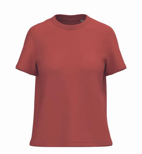 Greenspired Greenspired Damen Basic T-Shirt aus 100 % Bio-Baumwolle – weicher Jersey, 180 g/m², Paprika, – Produktbild 1 von 1