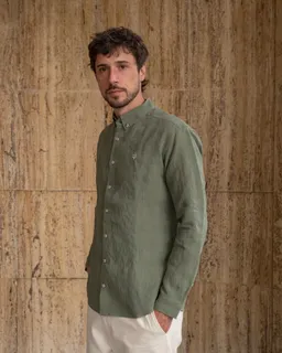 Lucid Collective Lucid Collective Herren vegan Hemd Legacy Khaki – Produktbild 1 von 1