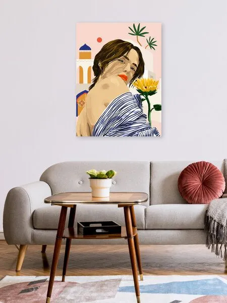 Photocircle Photocircle Poster / Leinwandbild - I Travel, I Become Morocco Architecture Illustration – Produktbild 2 von 4