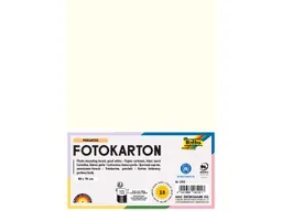 folia folia Fotokarton, 300 g/m², 50 x 70 cm, 10 Bogen, perlweiß – Produktbild 1 von 1