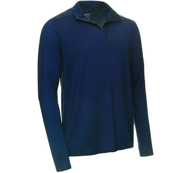 Kaipara - Merino Sportswear Kaipara - Merino Sportswear Herren Merino Zip-Neck Regularfit 200, Blau, – Produktbild 2 von 2