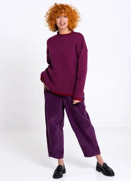 Heidekönigin Heidekönigin Pullover RONJA - GOTS, Anemone, – Produktbild 1 von 3