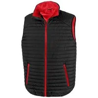 Result Genuine Recycled Result Genuine Recycled Bodywarmer Weste Neonfarben Mehrfarbig bis Größe 3XL, Schwarz/rot, – Produktbild 1 von 1