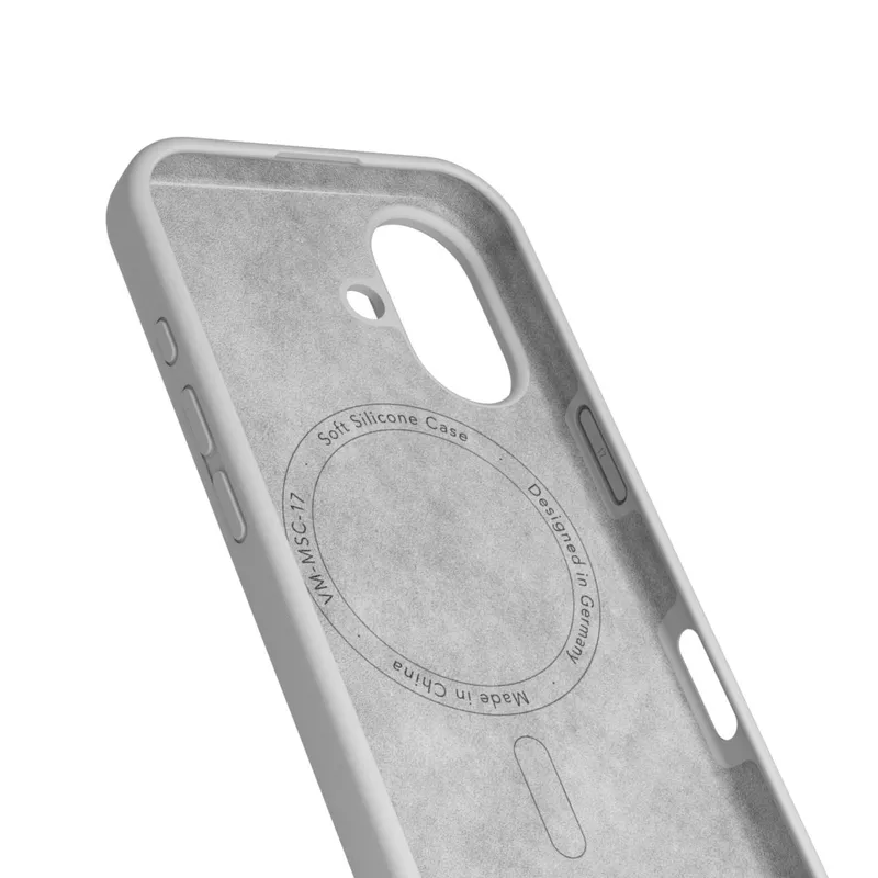 VONMÄHLEN VONMÄHLEN Soft Silikon Case für iPhone 17 Light Gray – Produktbild 2 von 5