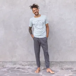 Jaya Jaya ADI MELANGE - Männer/Damen - Sweathose mit Taschen für Yoga/ Freizeit Biobaumwolle – Produktbild 1 von 1