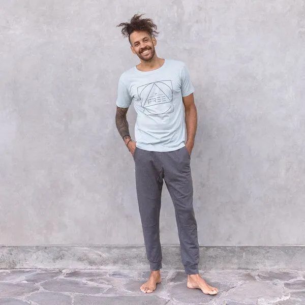 Jaya Jaya ADI MELANGE - Männer/Damen - Sweathose mit Taschen für Yoga/ Freizeit Biobaumwolle, Rose, – Produktbild 1 von 3