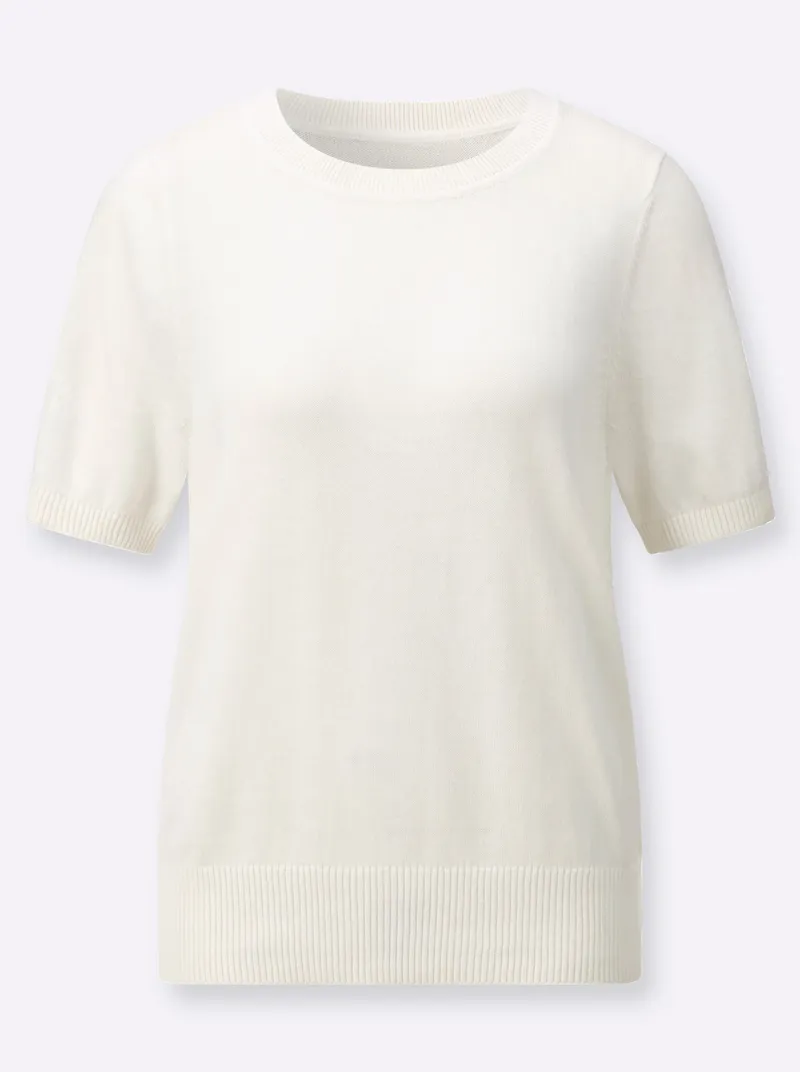 Witt Baumwollpullover ecru, Ecru, – Produktbild 1 von 2