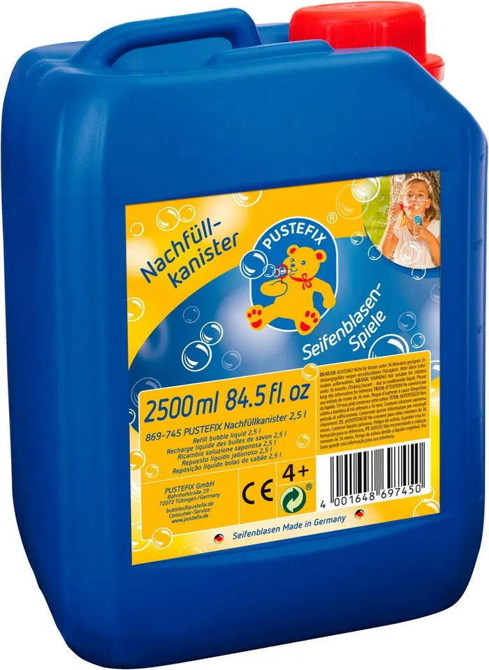 PUSTEFIX PUSTEFIX Nachfüllflasche Seifenblasen, 2,5 l – Produktbild 2 von 2