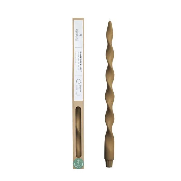 Originalhome Originalhome Gedrehte Kerze für bewusste Geschenke - paraffinfrei & vegan, Schokolade, – Produktbild 1 von 1