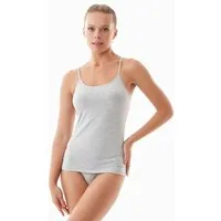 ORGANICATION ORGANICATION ESSENTIALS-ALINA - Singlet Top aus supersoftem TENCEL Modal-Mix, Grey melange, – Produktbild 1 von 1