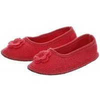 Bacinas Bacinas Warme Ballerina Hausschuhe Damen Schurwolle Wollwalk Filzsohle, Koralle, – Produktbild 1 von 1