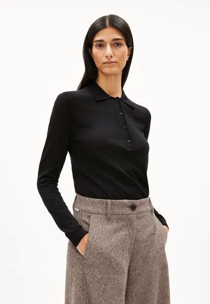 ARMEDANGELS ARMEDANGELS MAARGO MERINO Damen Pullover aus Bio-Wolle, Black, – Produktbild 1 von 4