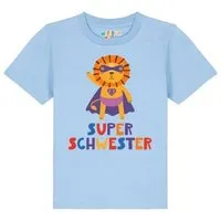 watabout kids watabout.kids T-Shirt Kinder Löwe Superschwester, Blue soul, – Produktbild 1 von 1
