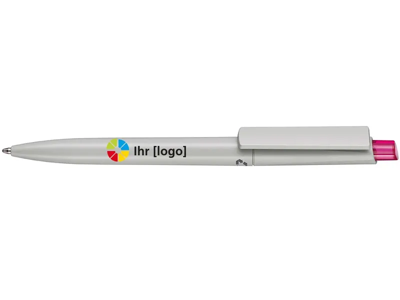 RITTER CARES RITTER CARES Kugelschreiber 'Crest Recycled' grau/magenta – Produktbild 1 von 1