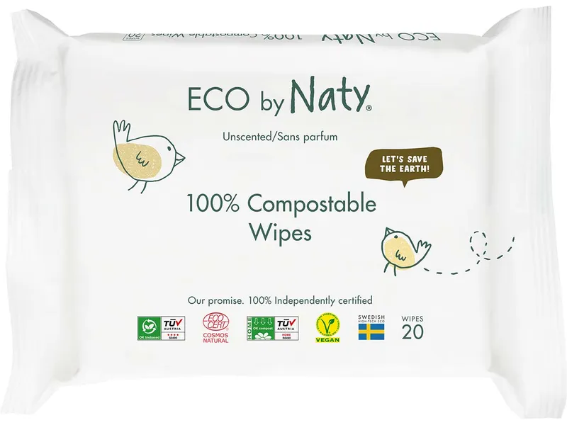 ECO by Naty ECO by Naty Feuchttücher sensitiv, 20 Stk. – Produktbild 1 von 1