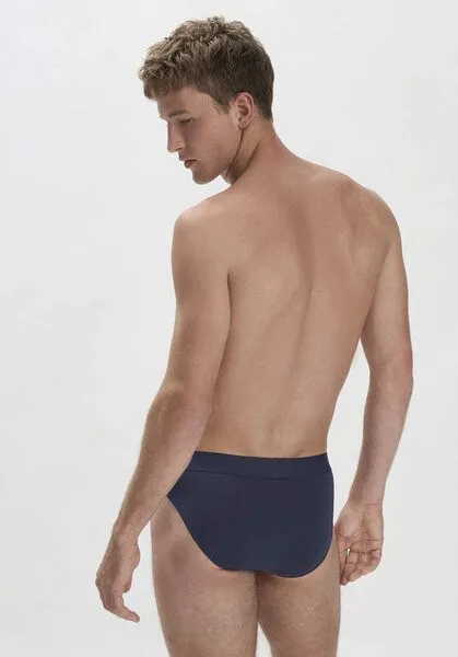 hessnatur hessnatur Slip Regular Cut COTTON MIX aus Bio-Baumwolle, Dunkel-blau, – Produktbild 4 von 4