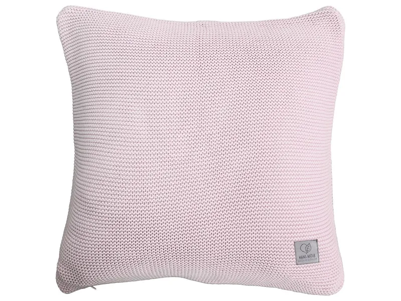 HANS NATUR Kissenbezug 40x40 cm Bio-Baumwolle, rose Mit Reißverschluss, Rosa, – Produktbild 1 von 2